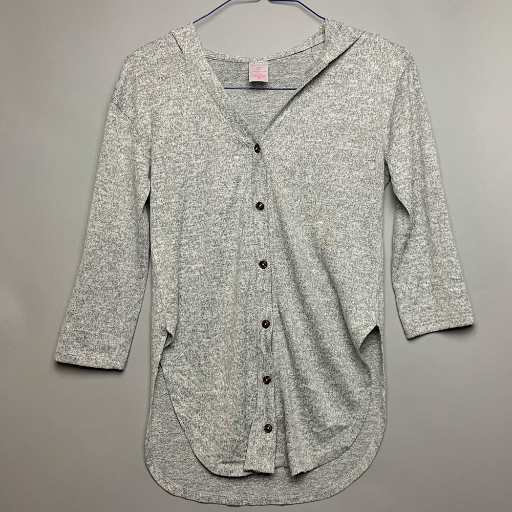 No Boundaries Grey Hooded T_Shirt size M(7-9)